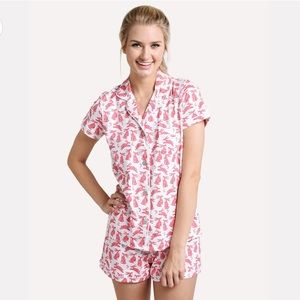 Roller rabbit batik bunny polo pajama set